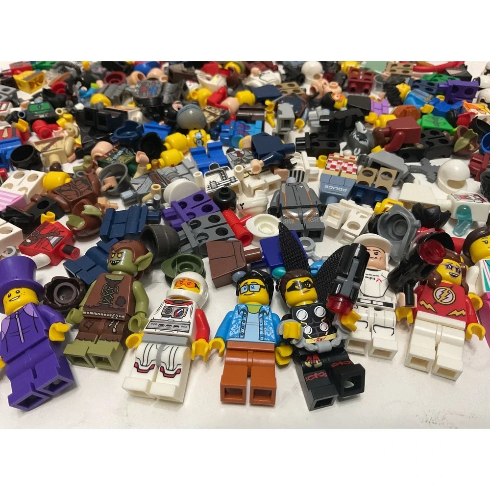 LEGO Minifigure Lot 11oz Assorted Figures Batman Spider-Man Star Wars Ninjago